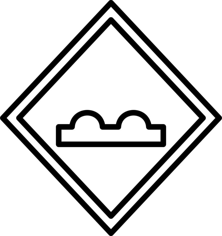 Uneven Road Vector Icon