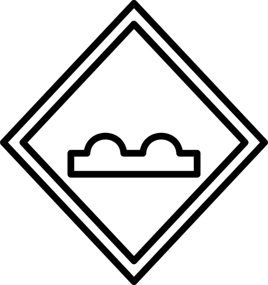 Uneven Road Vector Icon