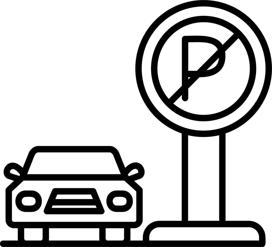 No Parking Vector Icon