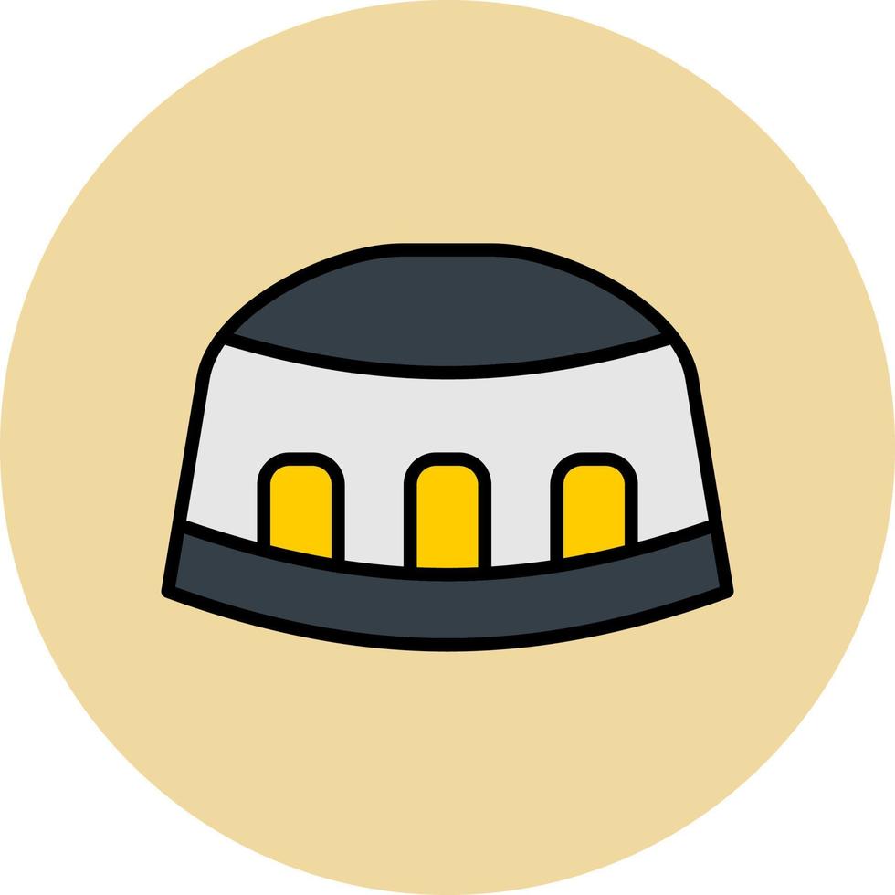 oración sombrero vector icono