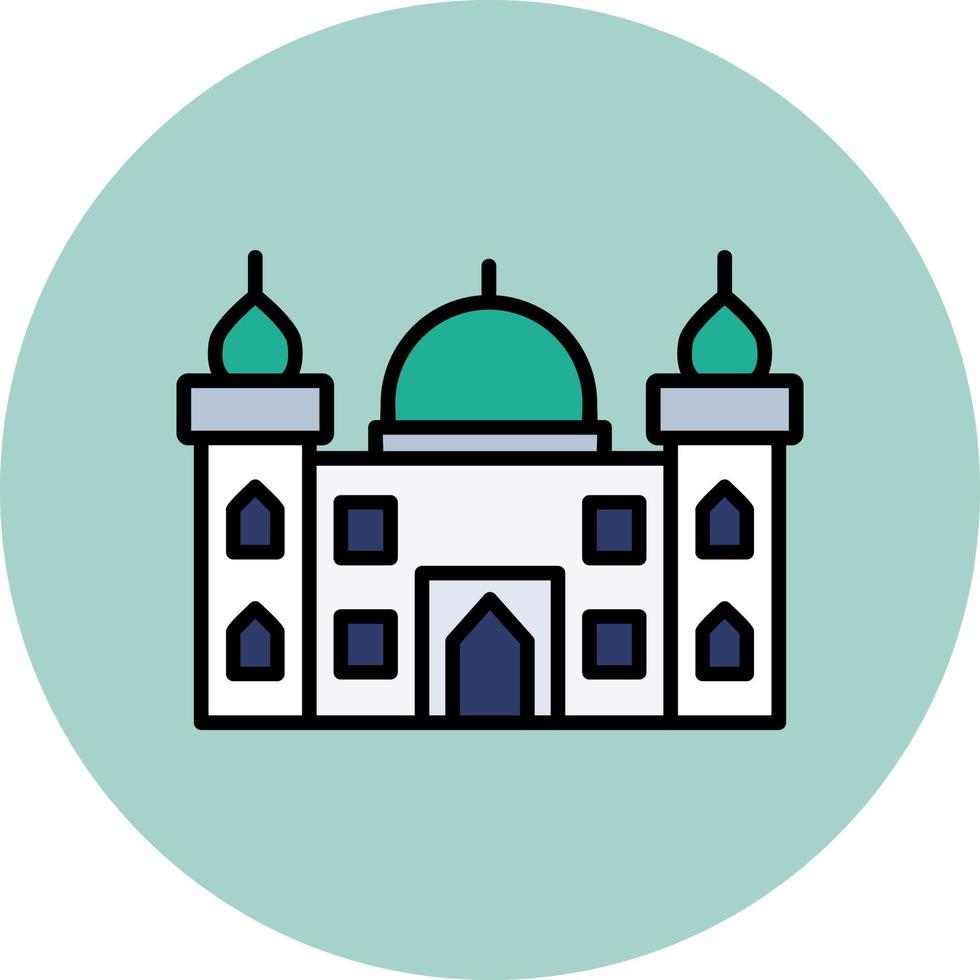 nabawi mezquita vector icono