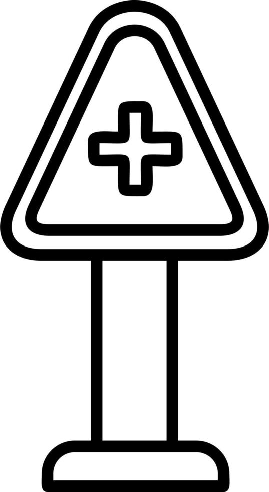 Cross Road Vector Icon