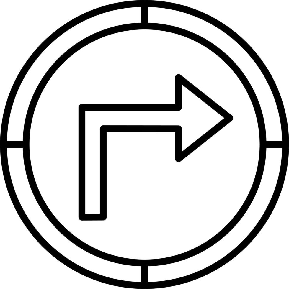 Turn Right Vector Icon