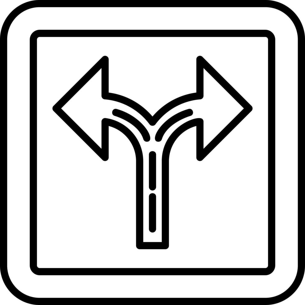 Crossroad Vector Icon