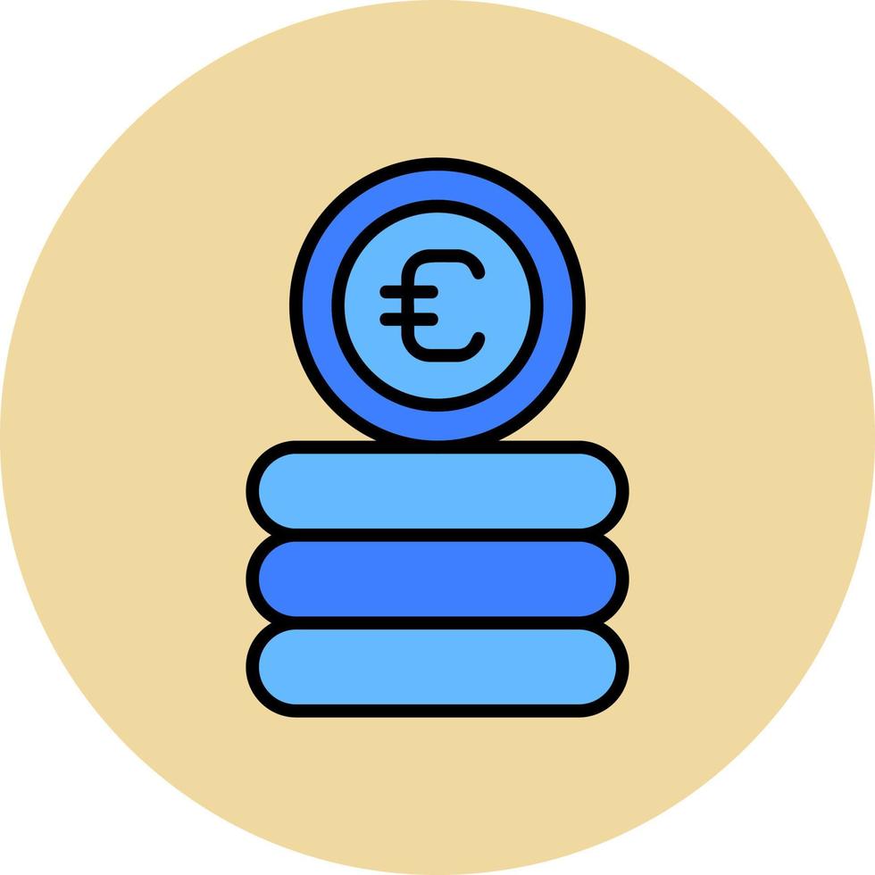 icono de vector de euro