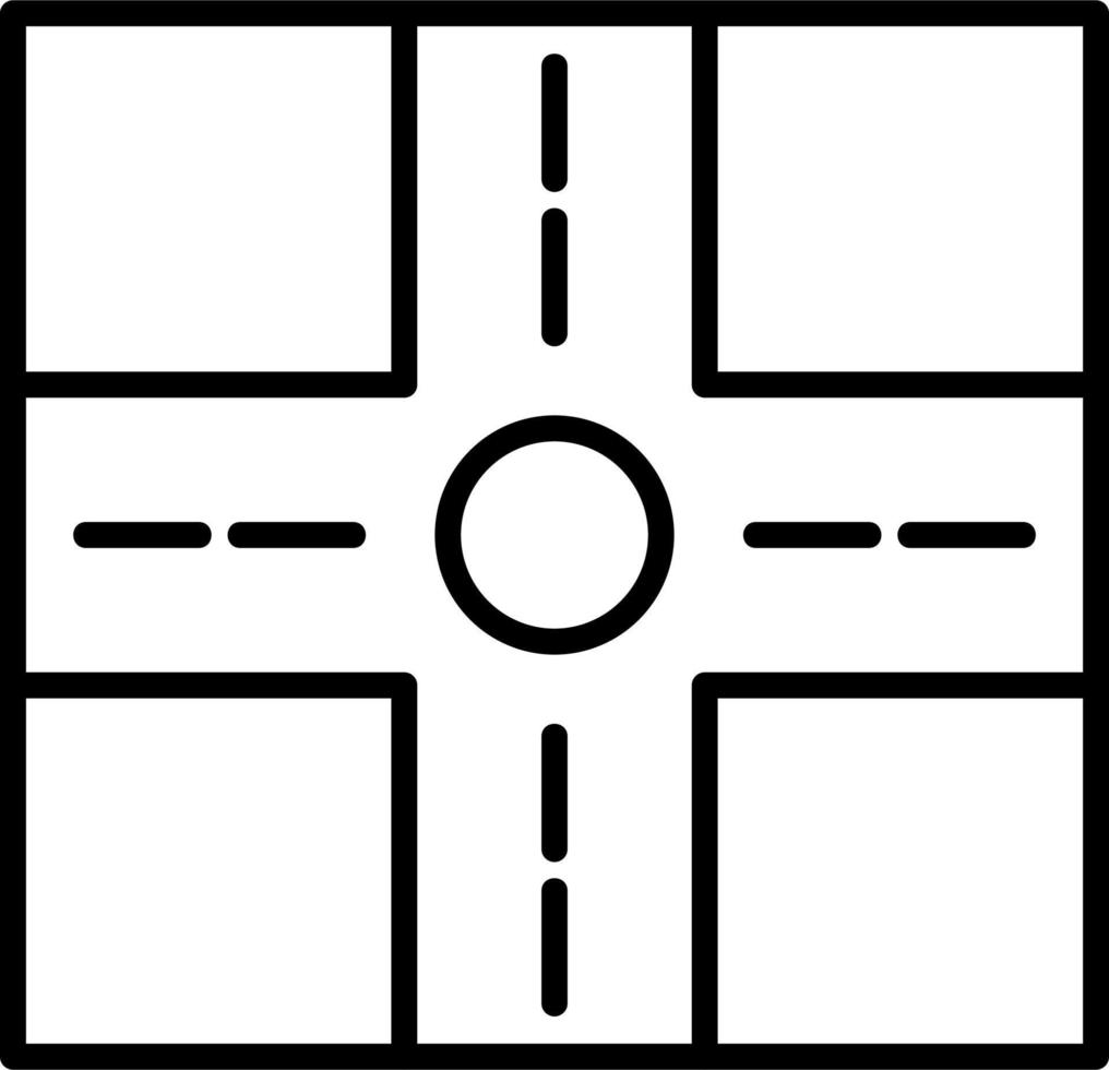 icono de vector de cruce