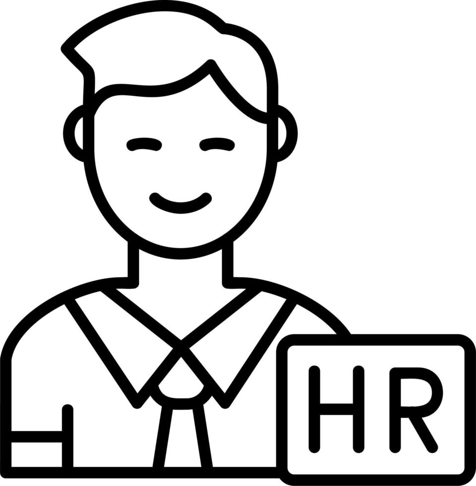 icono de vector de recursos humanos