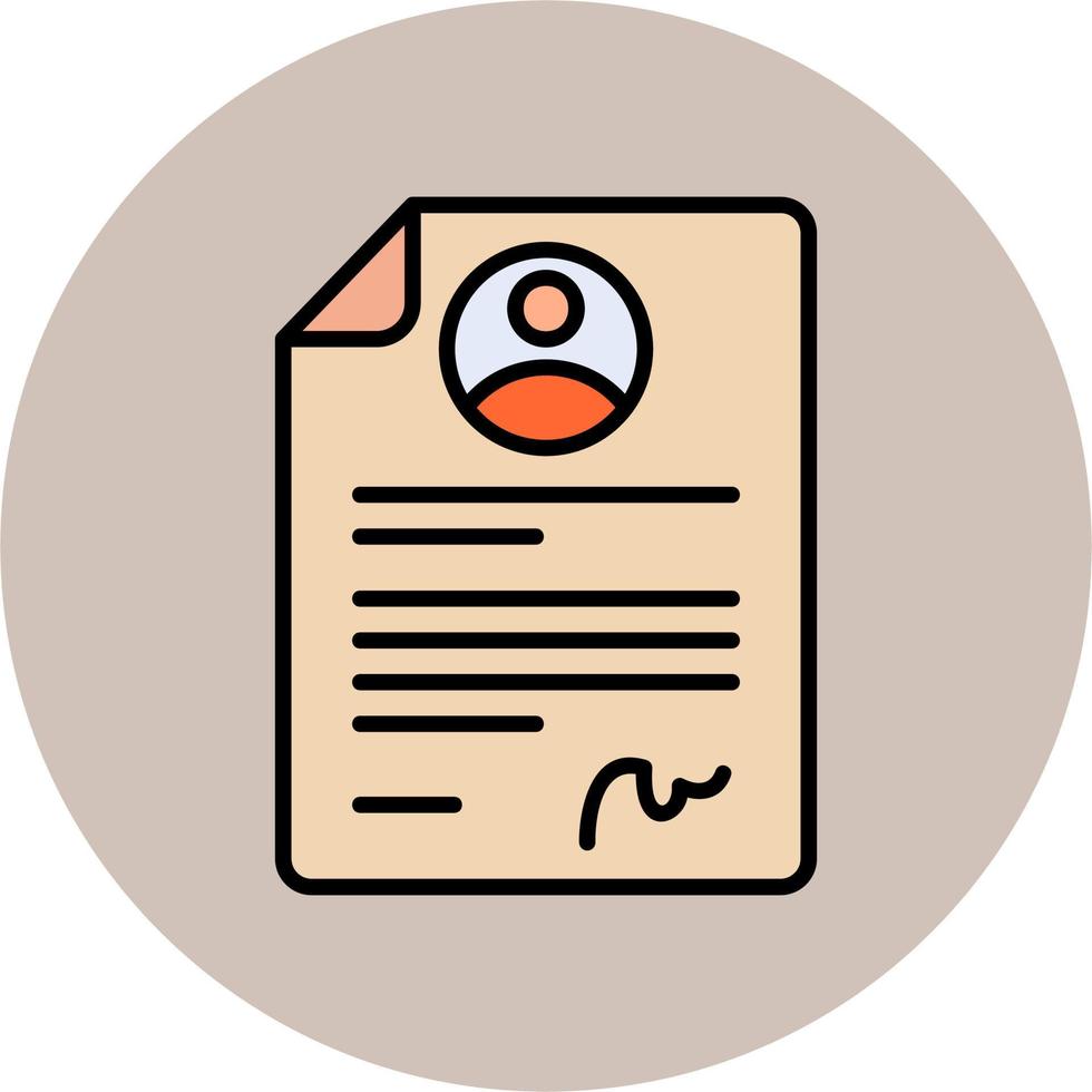 Job Contract Vector Icon