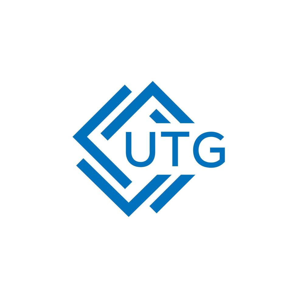 UTG technology letter logo design on white background. UTG creative initials technology letter logo concept. UTG technology letter design. vector