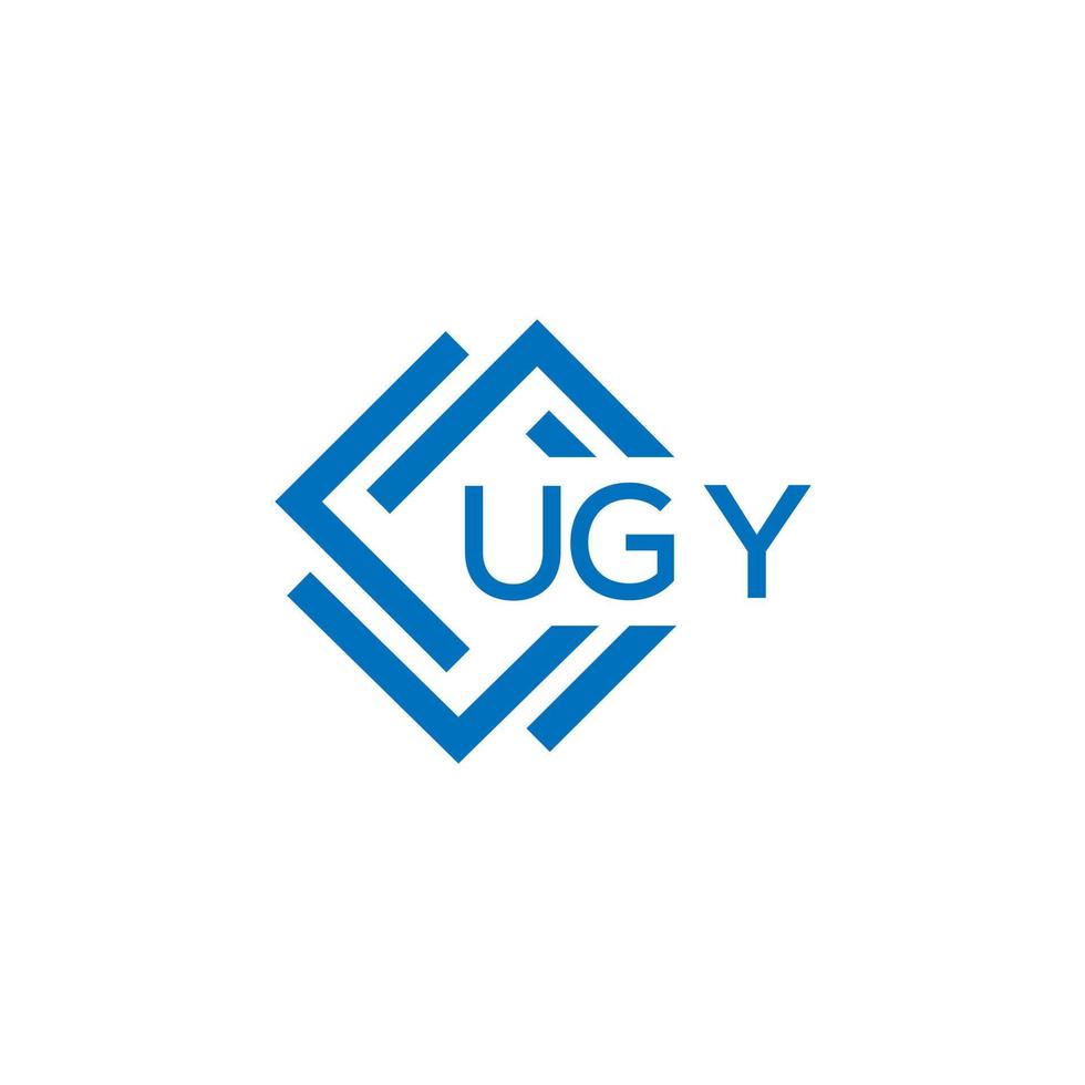 UGY technology letter logo design on white background. UGY creative initials technology letter logo concept. UGY technology letter design. vector