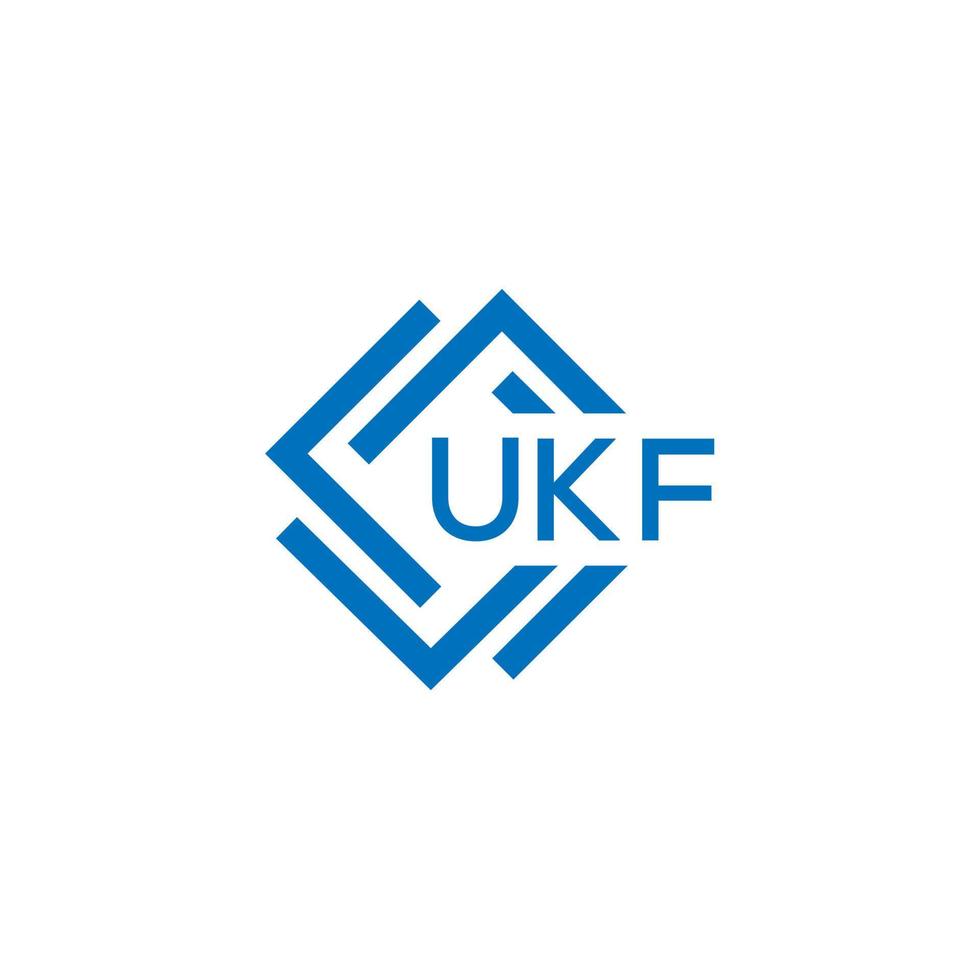 ukf tecnología letra logo diseño en blanco antecedentes. ukf creativo iniciales tecnología letra logo concepto. ukf tecnología letra diseño. vector