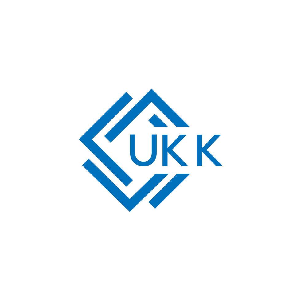 UKK technology letter logo design on white background. UKK creative initials technology letter logo concept. UKK technology letter design. vector