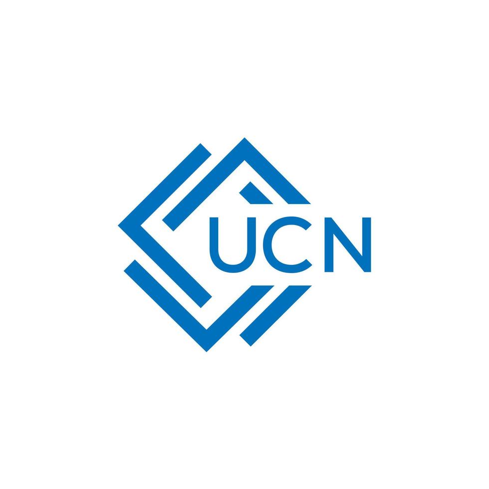 UCN technology letter logo design on white background. UCN creative ...