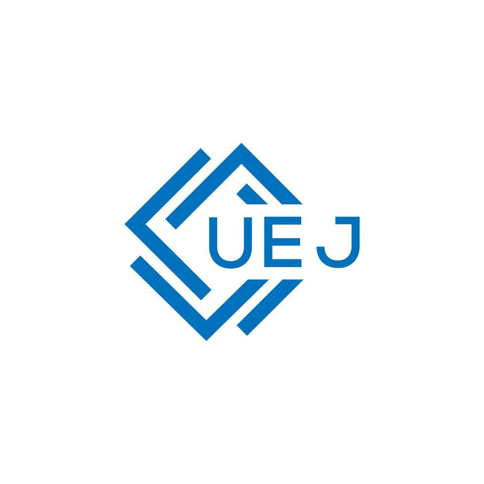 uej tecnología letra logo diseño en blanco antecedentes. uej creativo iniciales tecnología letra logo concepto. uej tecnología letra diseño. vector