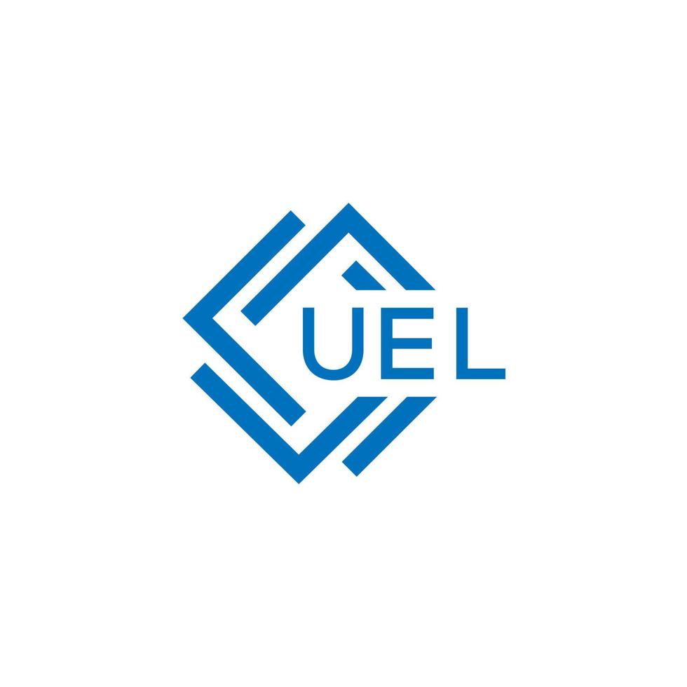 UEL technology letter logo design on white background. UEL creative initials technology letter logo concept. UEL technology letter design. vector