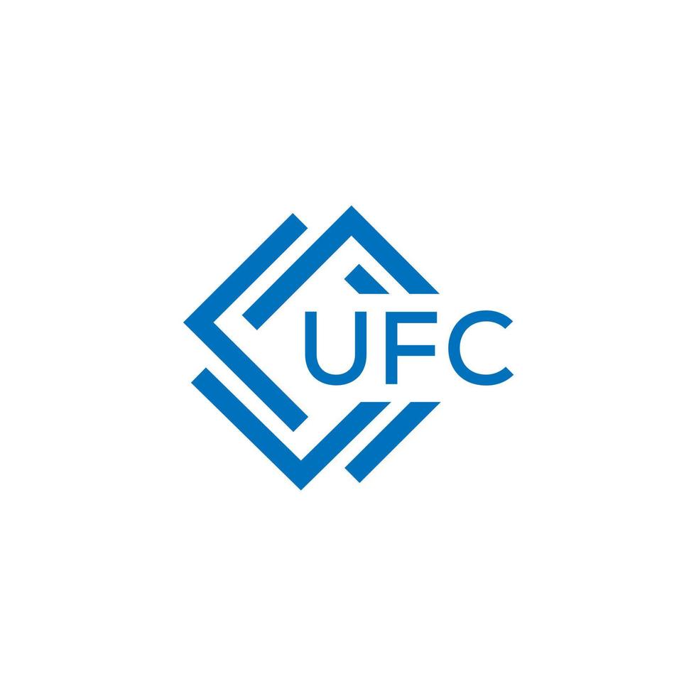 UFC technology letter logo design on white background. UFC creative initials technology letter logo concept. UFC technology letter design. vector