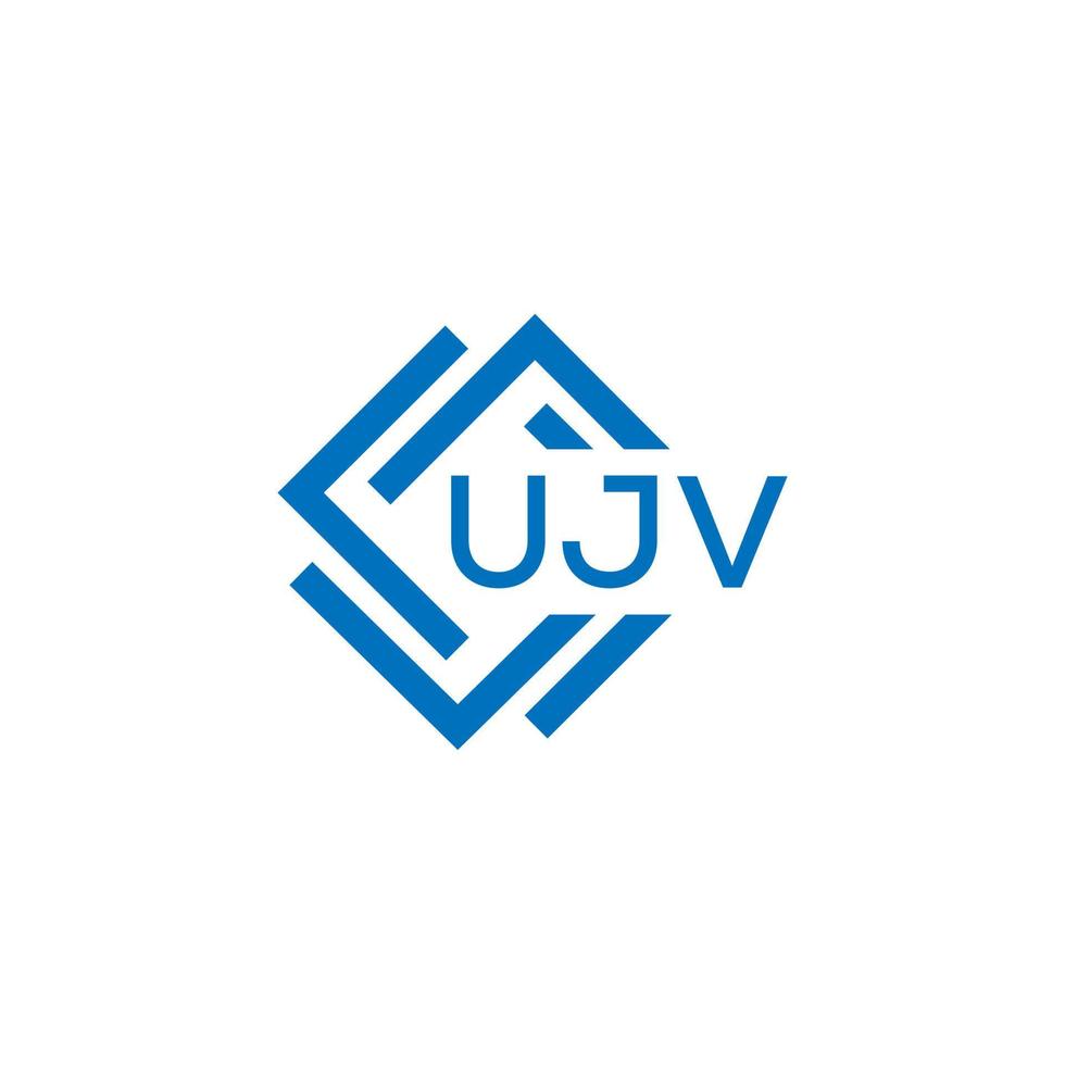 UJV technology letter logo design on white background. UJV creative initials technology letter logo concept. UJV technology letter design. vector