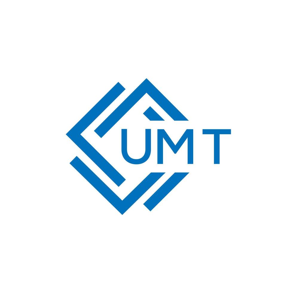 UMT technology letter logo design on white background. UMT creative initials technology letter logo concept. UMT technology letter design. vector