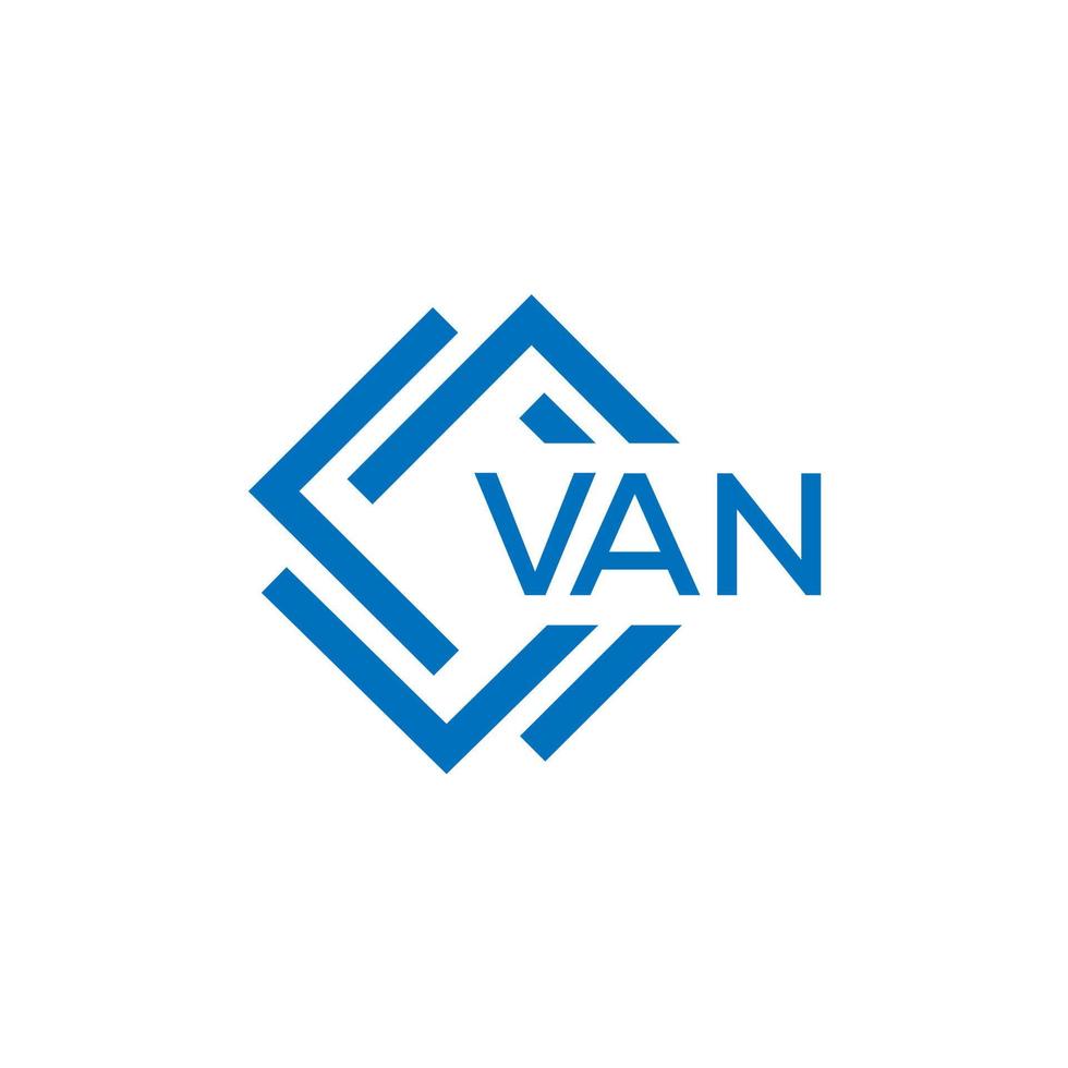VAN technology letter logo design on white background. VAN creative initials technology letter logo concept. VAN technology letter design. vector