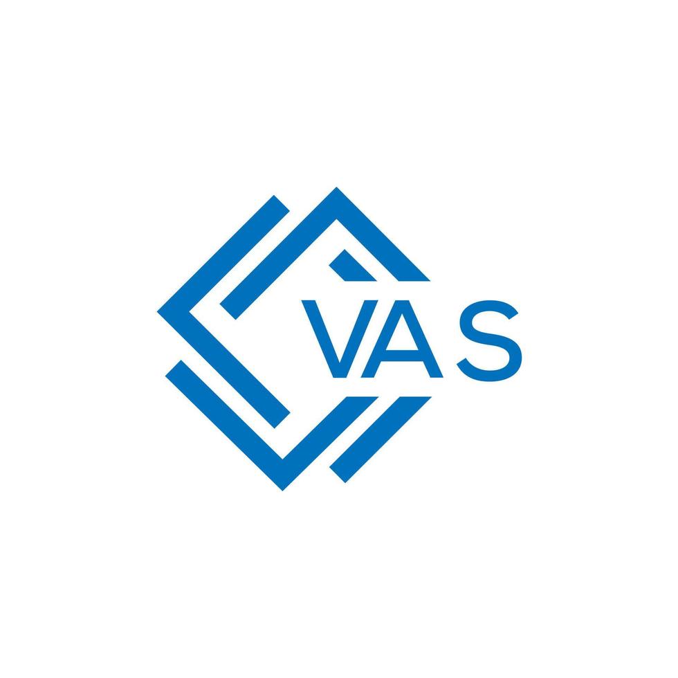 vas tecnología letra logo diseño en blanco antecedentes. vas creativo iniciales tecnología letra logo concepto. vas tecnología letra diseño. vector