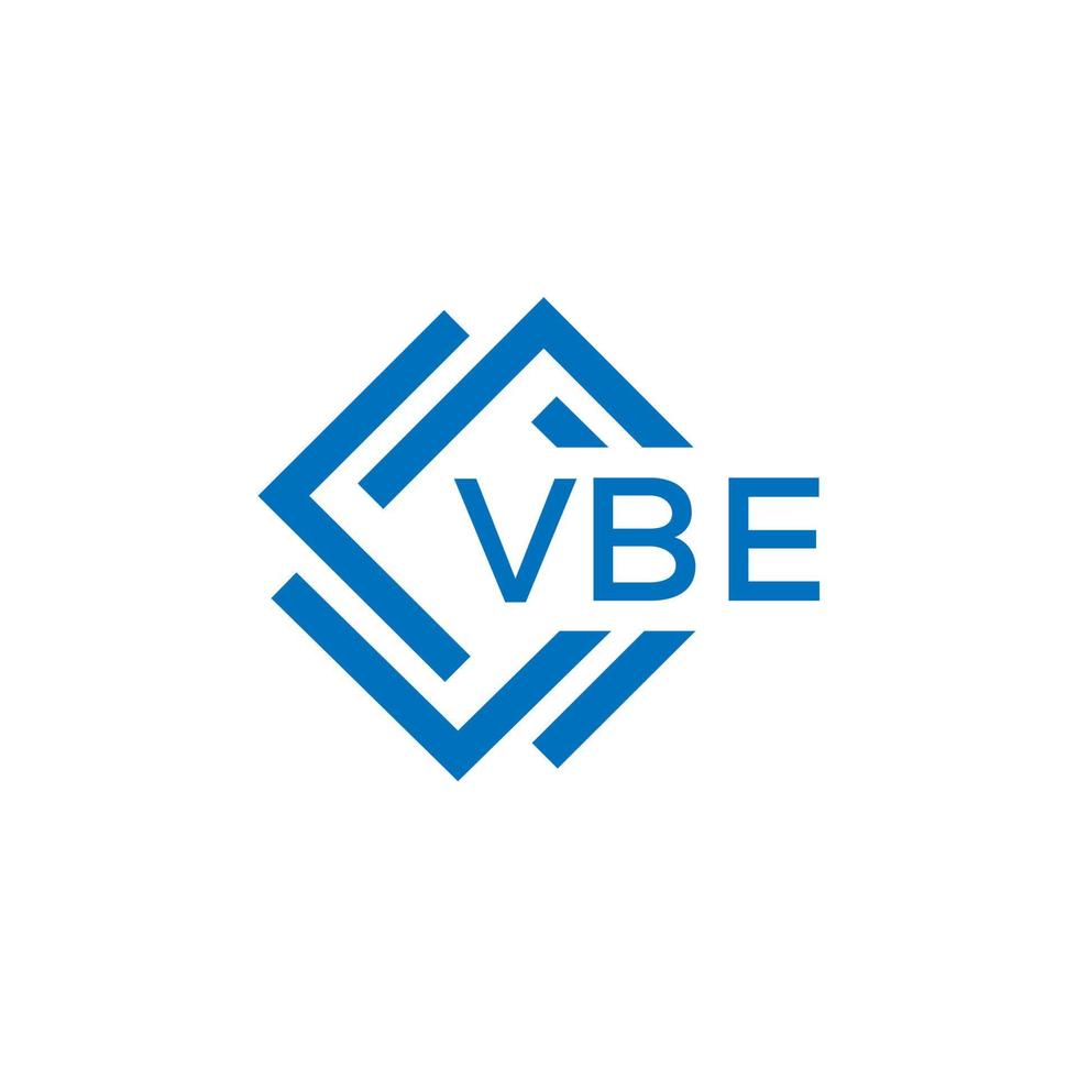 vbe tecnología letra logo diseño en blanco antecedentes. vbe creativo iniciales tecnología letra logo concepto. vbe tecnología letra diseño. vector