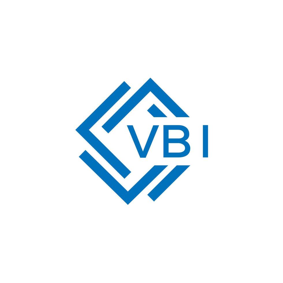 vbi tecnología letra logo diseño en blanco antecedentes. vbi creativo iniciales tecnología letra logo concepto. vbi tecnología letra diseño. vector