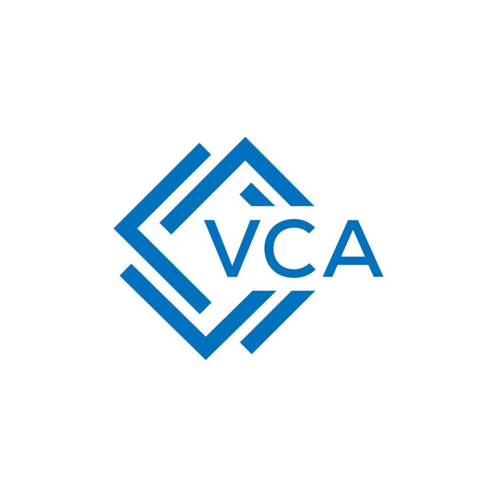 VCA technology letter logo design on white background. VCA creative initials technology letter logo concept. VCA technology letter design. vector