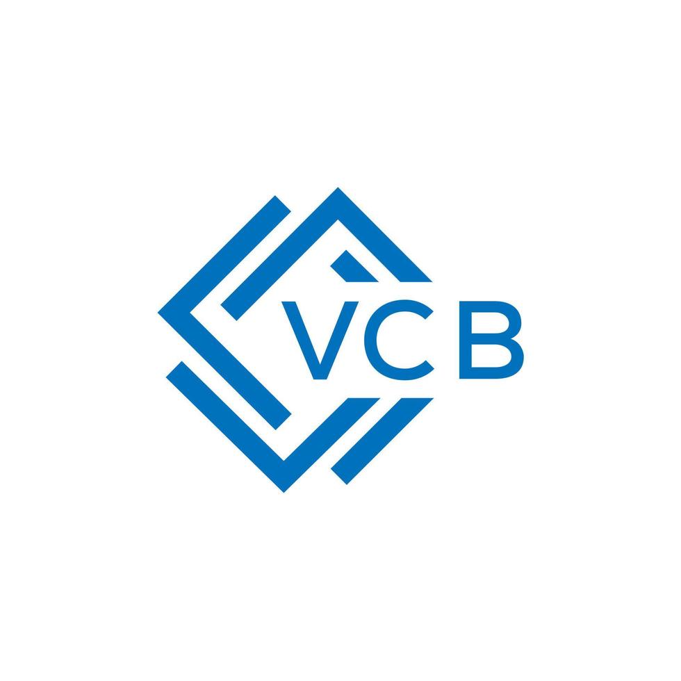 VCB technology letter logo design on white background. VCB creative initials technology letter logo concept. VCB technology letter design. vector