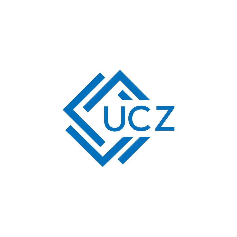 UCZ technology letter logo design on white background. UCZ creative initials technology letter logo concept. UCZ technology letter design. vector