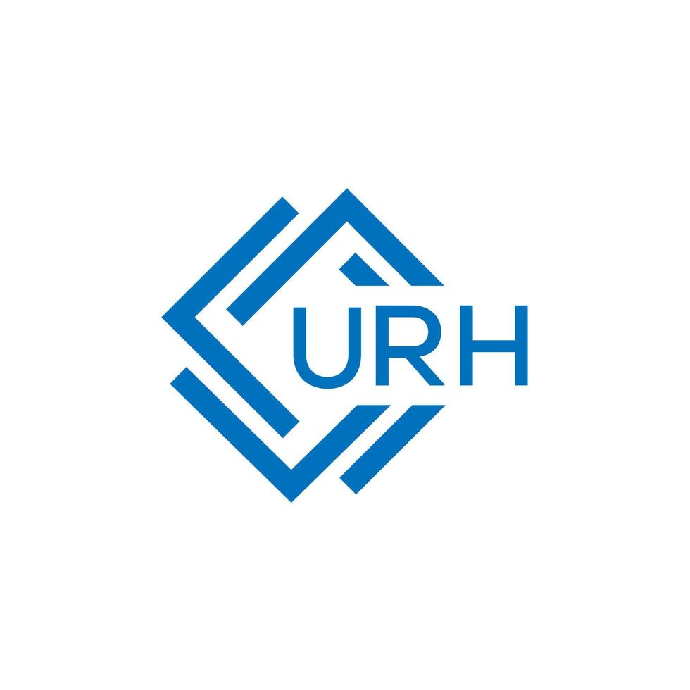 URH technology letter logo design on white background. URH creative initials technology letter logo concept. URH technology letter design. vector