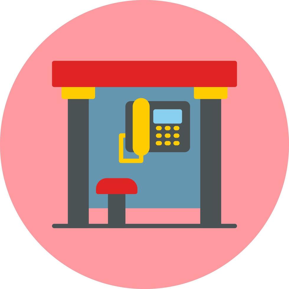 Telephone Box Vector Icon