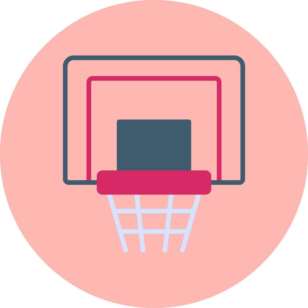 icono de vector de aro de baloncesto