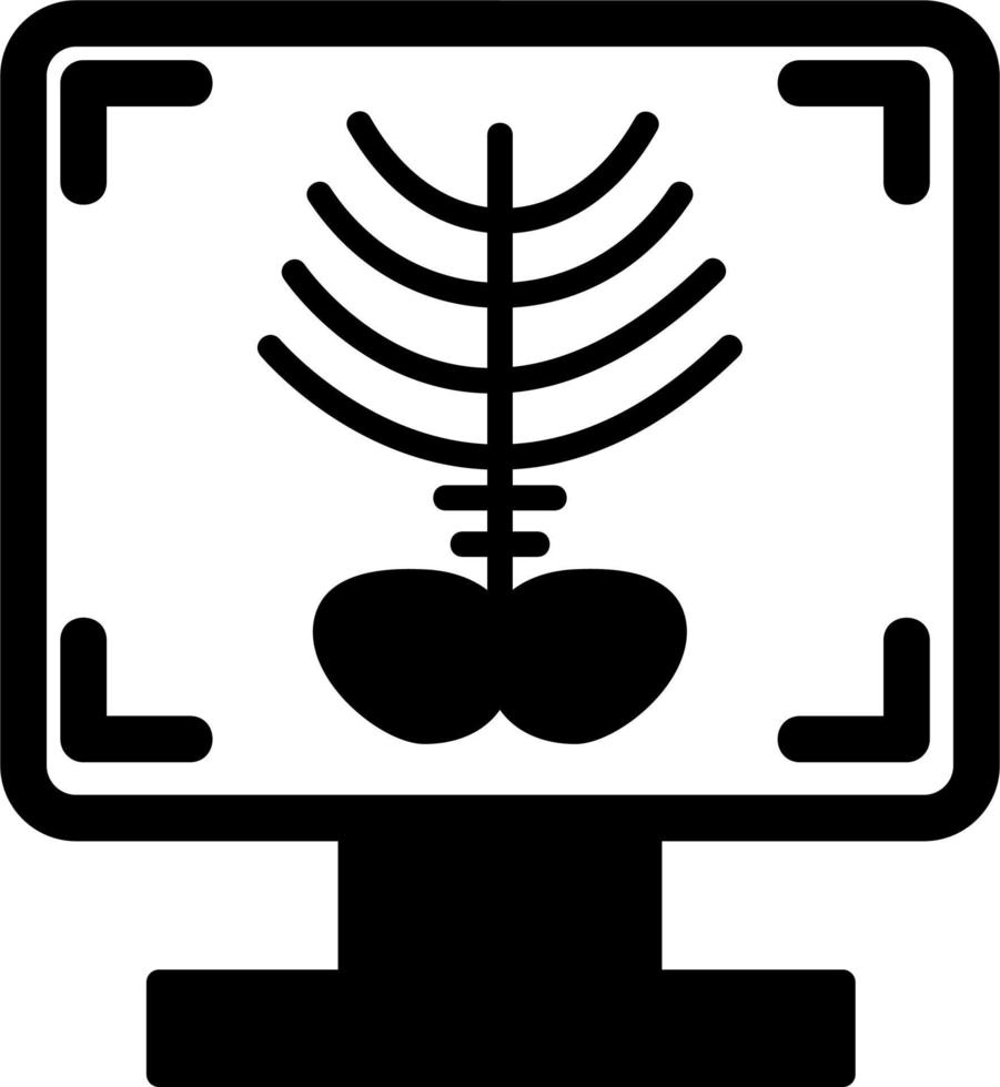 X-ray Bone Vector Icon