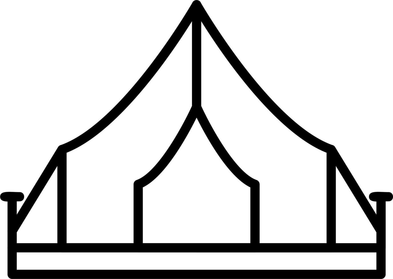Camping Tent Vector Icon