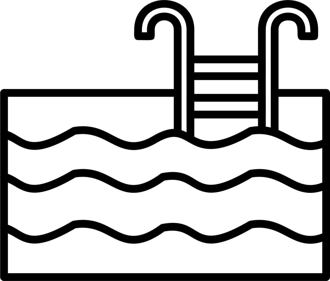 icono de vector de piscina