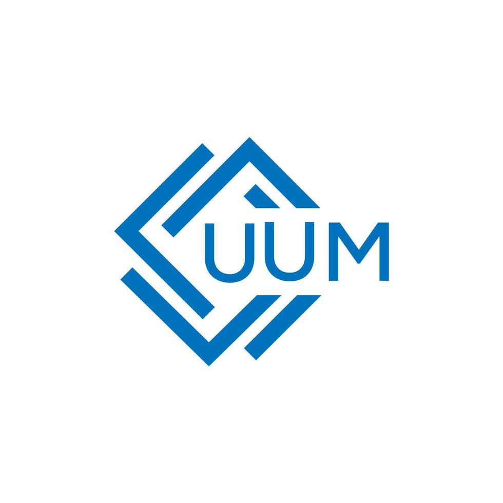 UUM technology letter logo design on white background. UUM creative initials technology letter logo concept. UUM technology letter design. vector