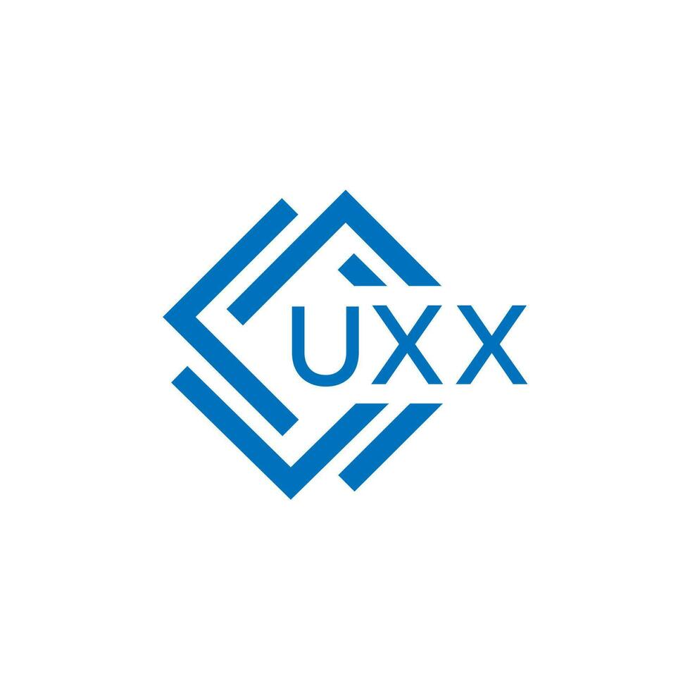 uxx tecnología letra logo diseño en blanco antecedentes. uxx creativo iniciales tecnología letra logo concepto. uxx tecnología letra diseño. vector