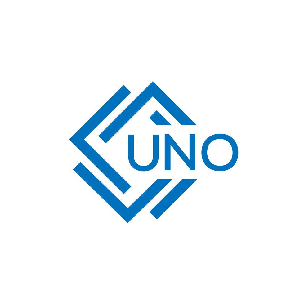 UNO technology letter logo design on white background. UNO creative initials technology letter logo concept. UNO technology letter design. vector