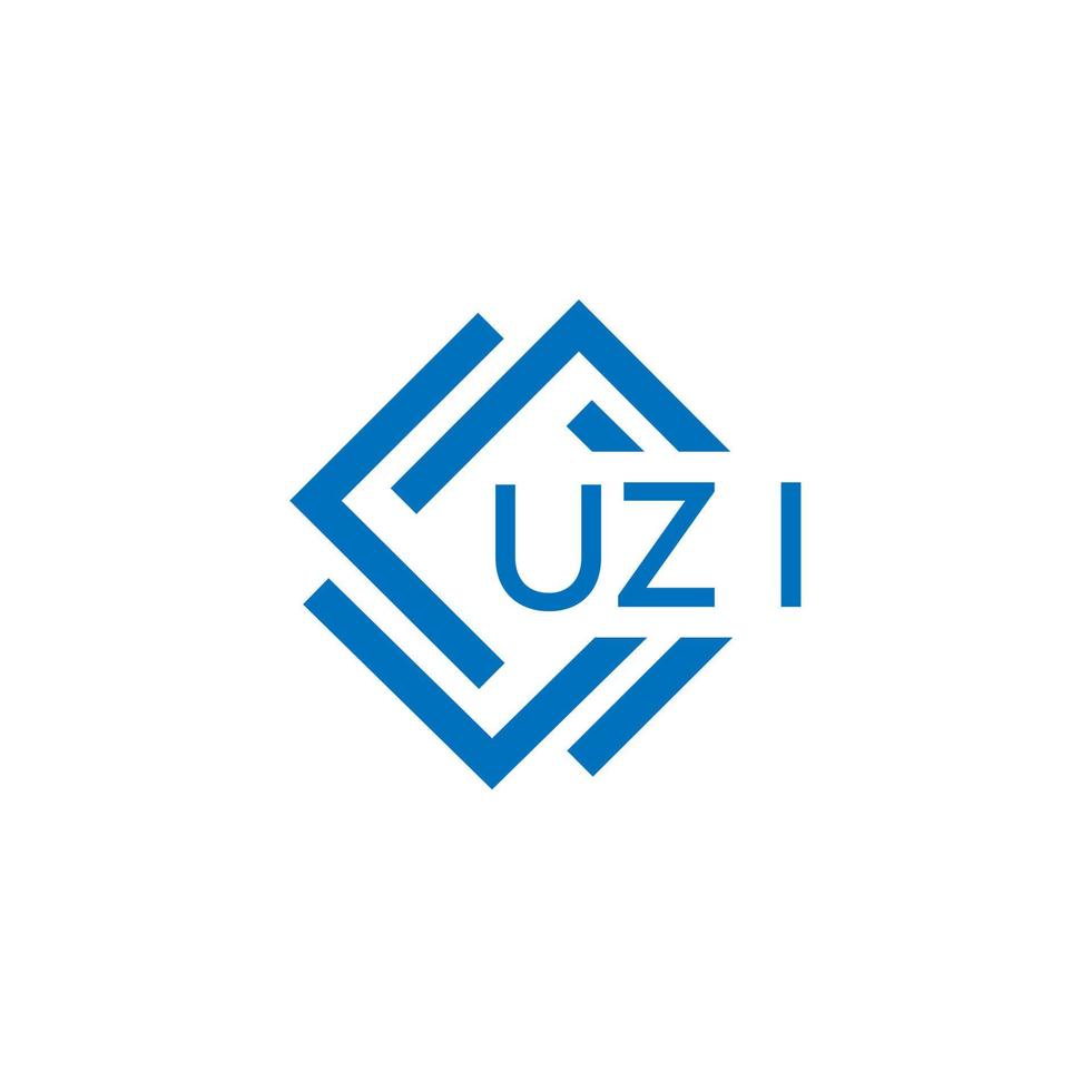 uzi tecnología letra logo diseño en blanco antecedentes. uzi creativo iniciales tecnología letra logo concepto. uzi tecnología letra diseño. vector