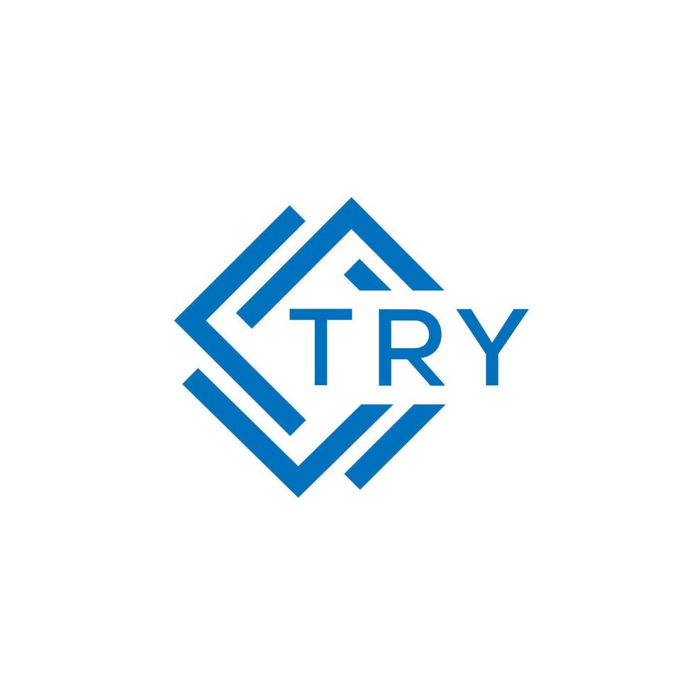 TRY technology letter logo design on white background. TRY creative initials technology letter logo concept. TRY technology letter design. vector