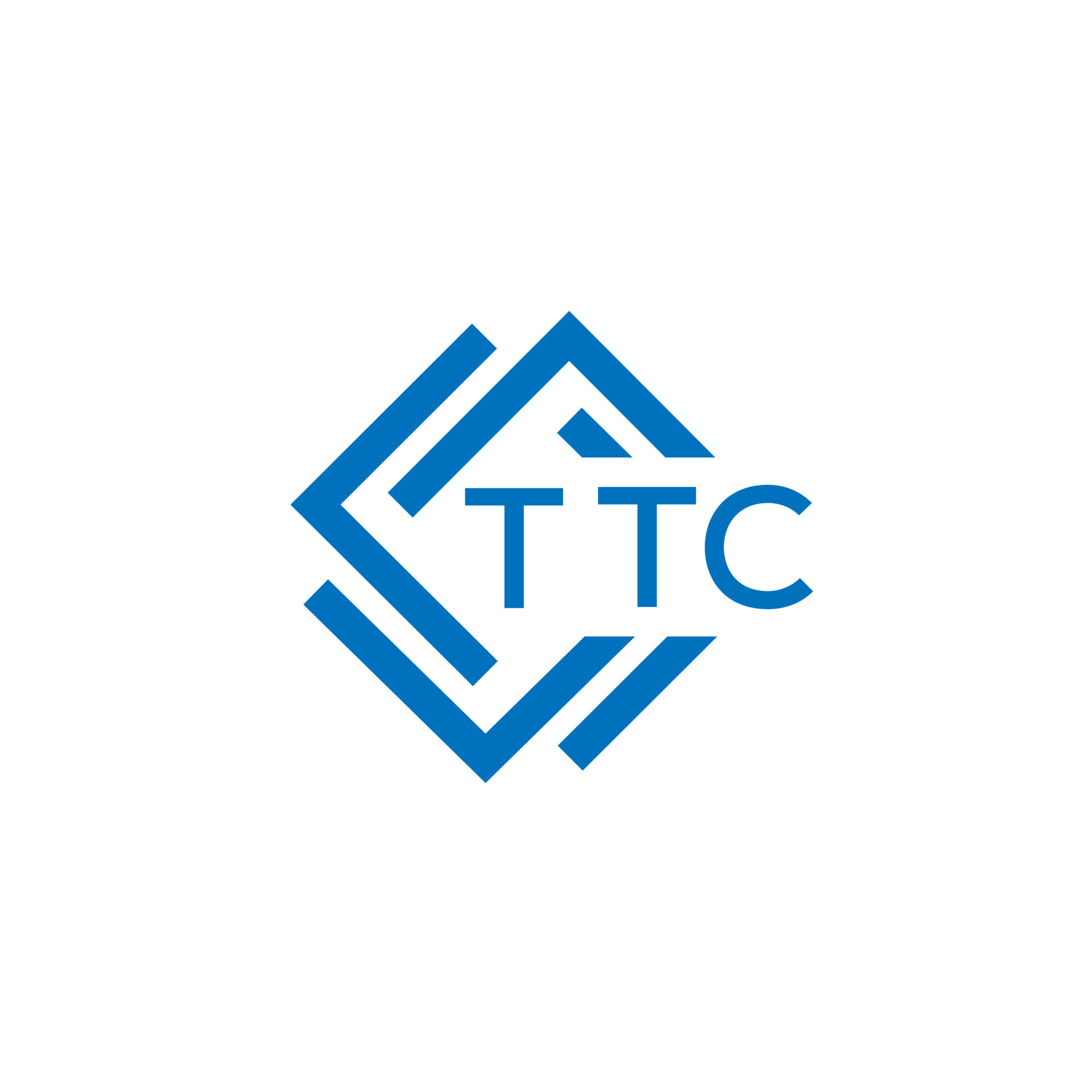 TTC technology letter logo design on white background. TTC ...