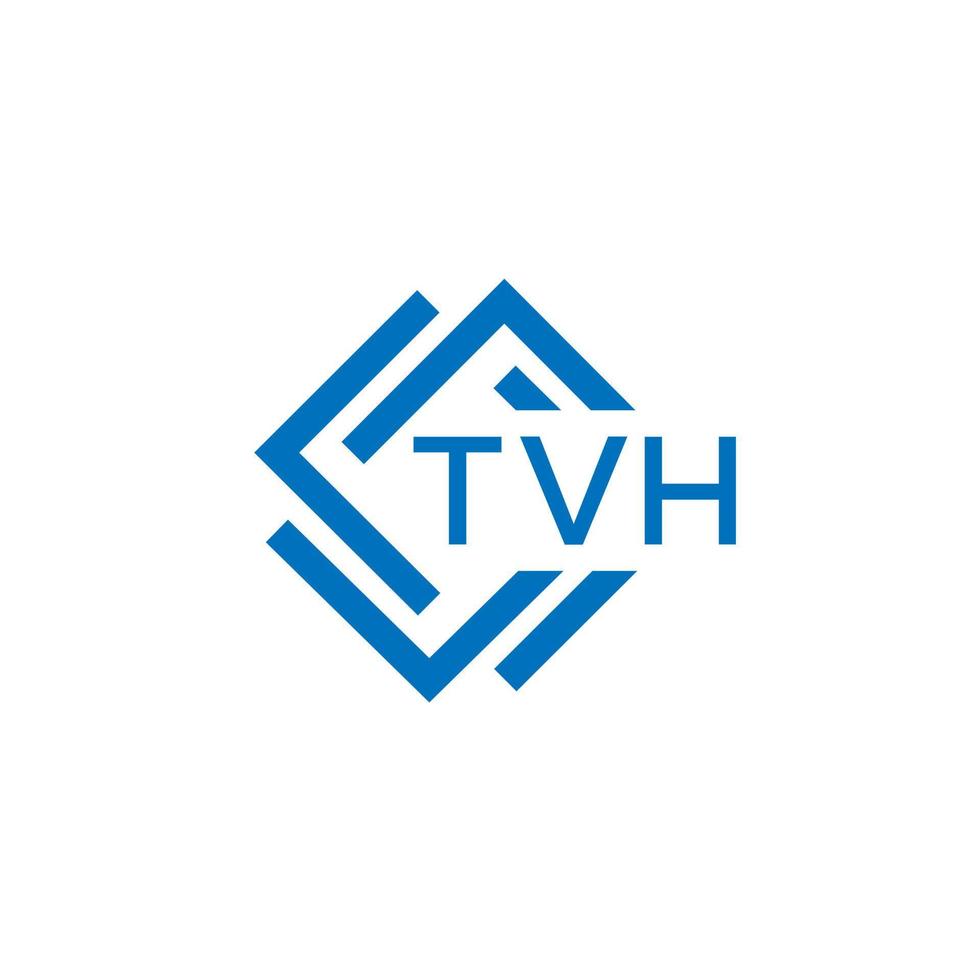 TVH technology letter logo design on white background. TVH creative initials technology letter logo concept. TVH technology letter design. vector