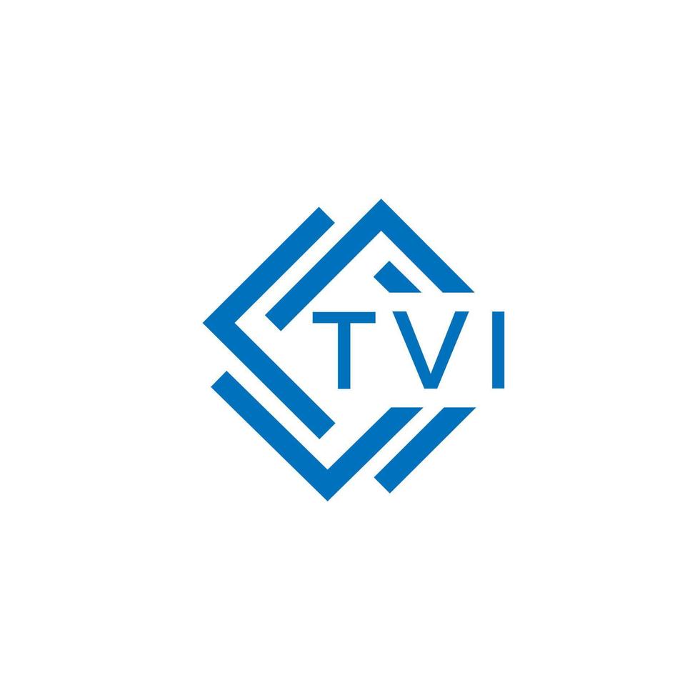 TVI technology letter logo design on white background. TVI creative initials technology letter logo concept. TVI technology letter design. vector