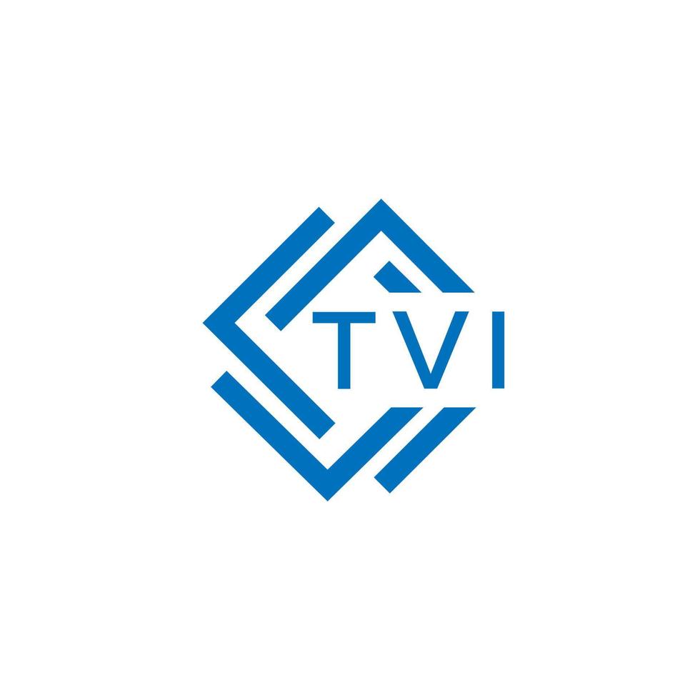 tvi tecnología letra logo diseño en blanco antecedentes. tvi creativo iniciales tecnología letra logo concepto. tvi tecnología letra diseño. vector