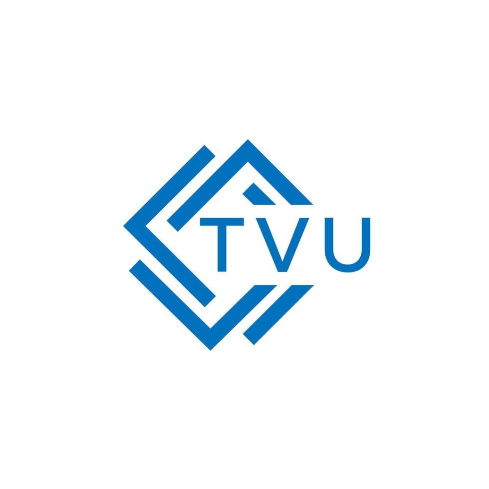 TVU technology letter logo design on white background. TVU creative initials technology letter logo concept. TVU technology letter design. vector