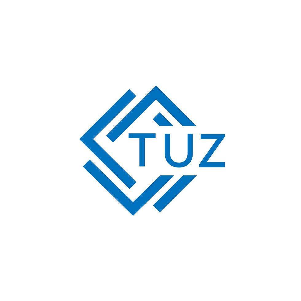 TUZ technology letter logo design on white background. TUZ creative initials technology letter logo concept. TUZ technology letter design. vector