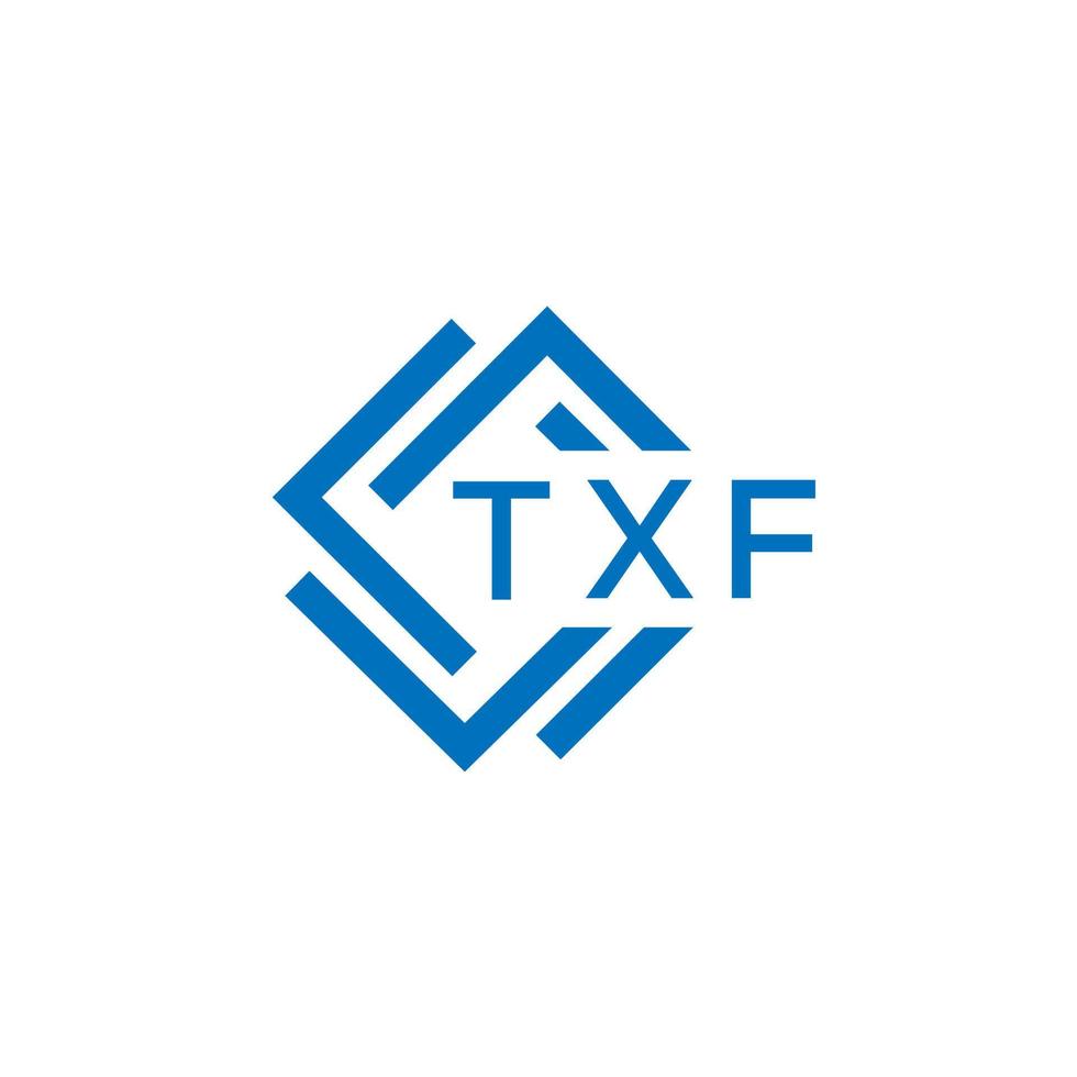 txf tecnología letra logo diseño en blanco antecedentes. txf creativo iniciales tecnología letra logo concepto. txf tecnología letra diseño. vector