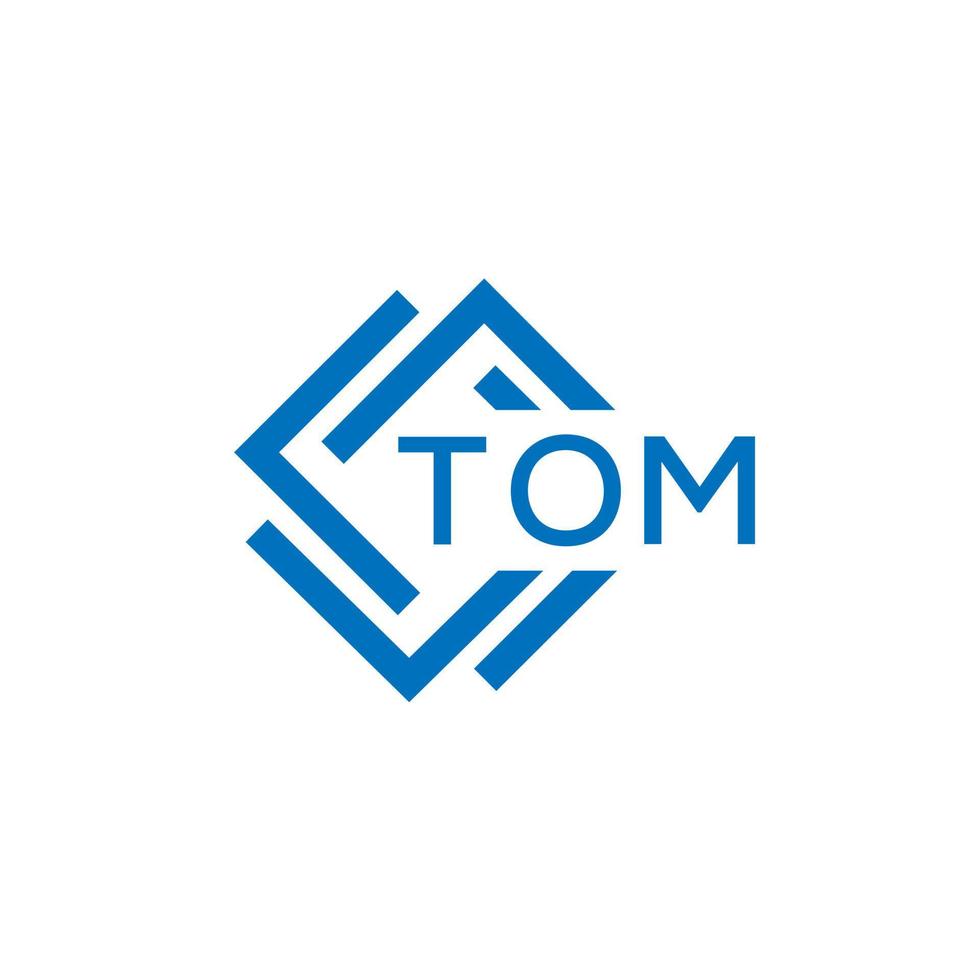 TOM technology letter logo design on white background. TOM creative initials technology letter logo concept. TOM technology letter design. vector