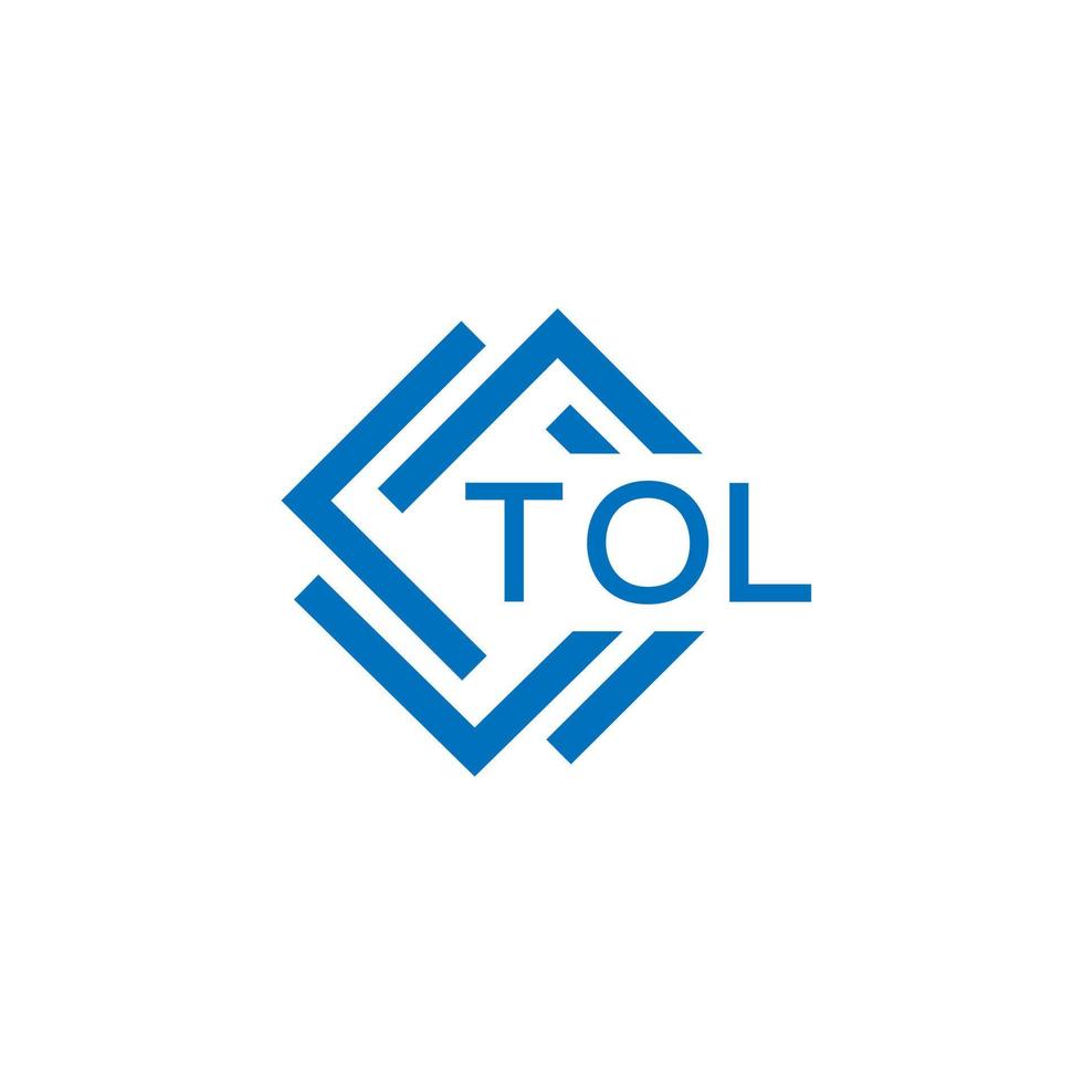 TOL technology letter logo design on white background. TOL creative initials technology letter logo concept. TOL technology letter design. vector