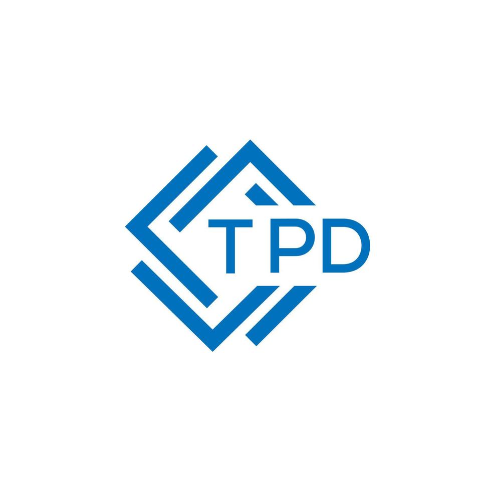 TPD technology letter logo design on white background. TPD creative initials technology letter logo concept. TPD technology letter design. vector